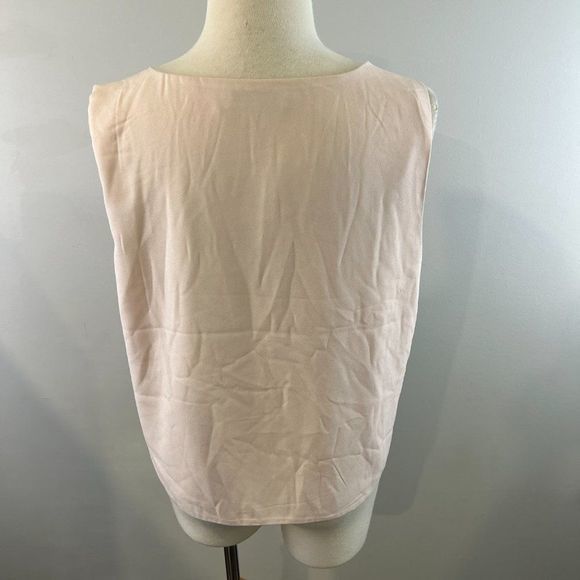 🌿4/$35🌿 BE‎ YOU Pink V Neck Sleeveless Blouse (L) - Picture 5 of 8